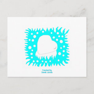 Carte postale Coeur de neige hivernale