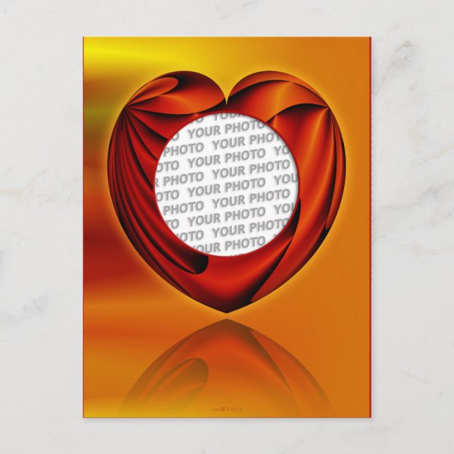 Carte Postale Coeur de vie - modèle (Devant)