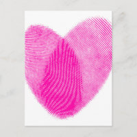 Coeur d'empreintes digitales