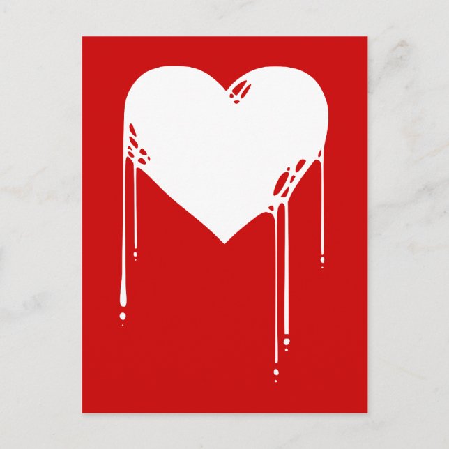 Carte Postale _coeur d'encre (Devant)