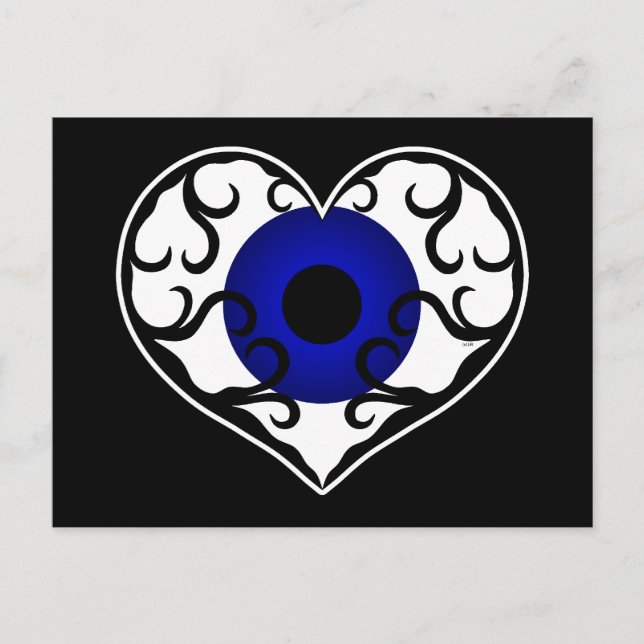 Carte Postale Coeur des yeux (Devant)