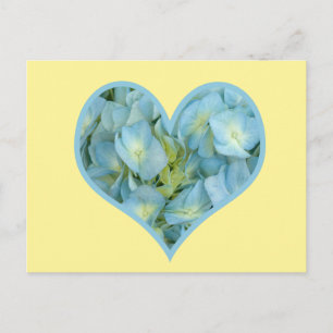 Carte Postale Coeur d'Hydrangea