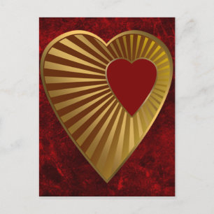 Carte Postale Coeur D'Or