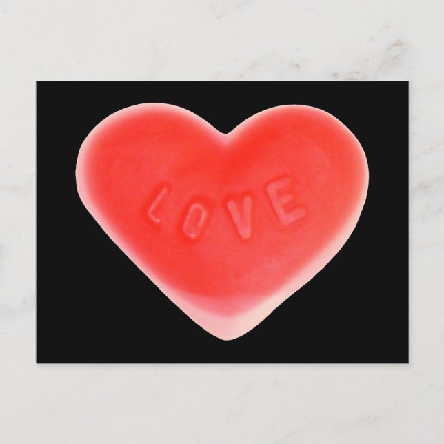 Carte postale Coeur doux (Devant)