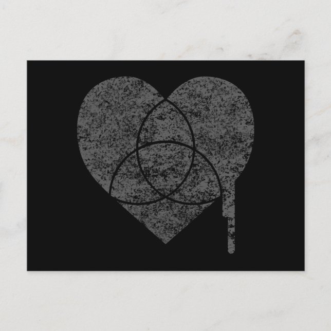 Carte Postale coeur du graphique (Devant)