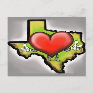 Carte Postale Coeur du Texas