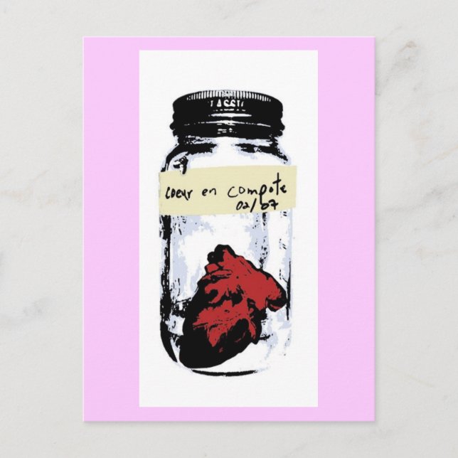 Carte Postale Coeur En Compote (Devant)