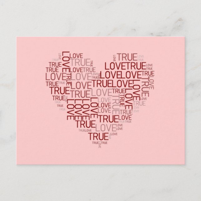 Carte postale Coeur et amour (Devant)