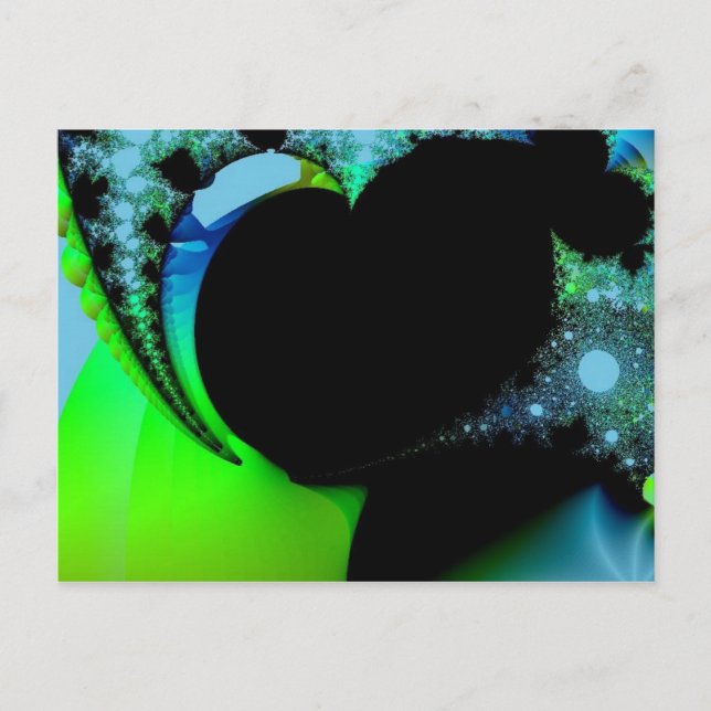 Carte postale Coeur fractal (Devant)
