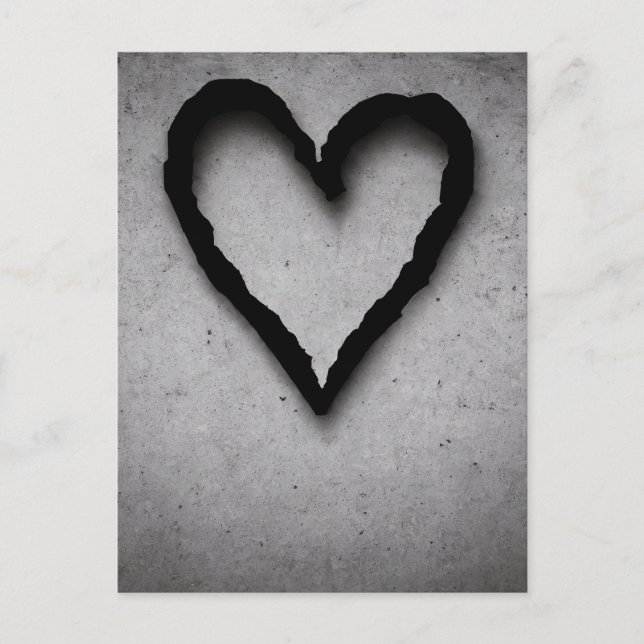 Carte Postale Coeur gauche, no 01 (Devant)