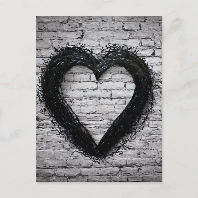 Carte Postale Coeur gauche, no 02 (Devant)