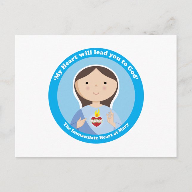 Carte Postale Coeur immaculé de Marie (Devant)