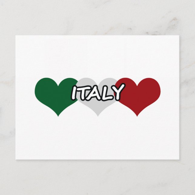 Carte Postale Coeur Italie (Devant)