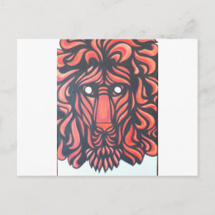 Carte Postale Coeur Lion