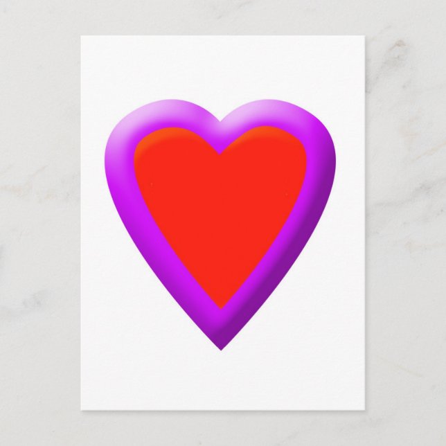 Carte Postale Coeur lumineux (Devant)