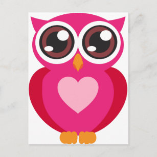 4 cartes postales Hiboux set cartes de vœux amitié coeurs OWLS amour superman cartes 