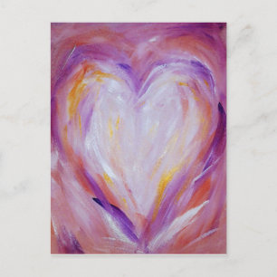 Carte postale Coeur peint