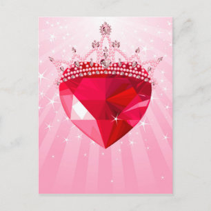 Carte Postale Coeur princesse