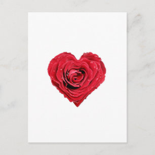 Carte Postale Coeur rose