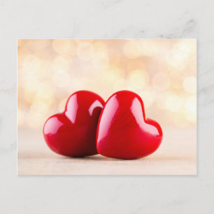 Carte Postale Coeur rouge.