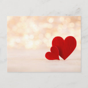 Carte Postale Coeur rouge.