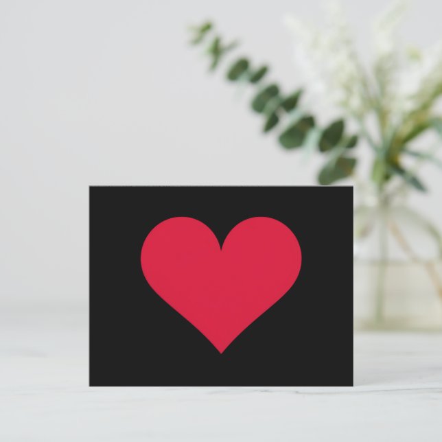 Carte Postale Cœur Saint-Valentin Amour Cœur  (Debout devant)
