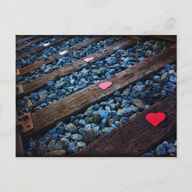 Carte Postale coeur sur piste (Devant)