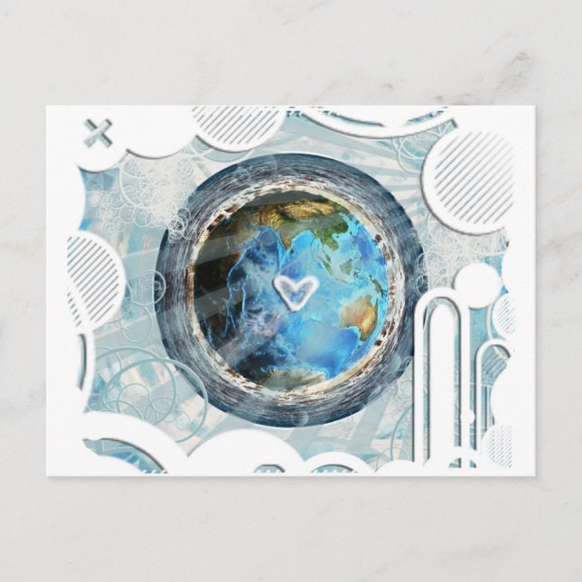 Carte Postale Coeur sur Terre (Devant)