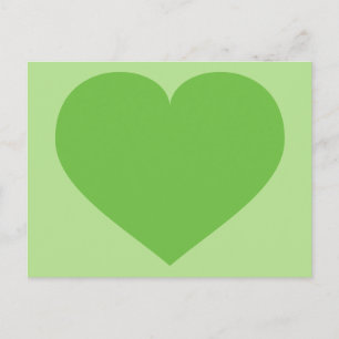Carte Postale Coeur vert
