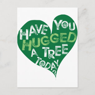Carte Postale Coeur vert (Accrocher un arbre)
