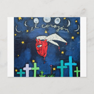 Carte postale Coeur Volant