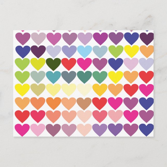 Carte Postale Coeurs (Devant)