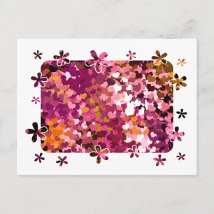 CARTE POSTALE CŒURS