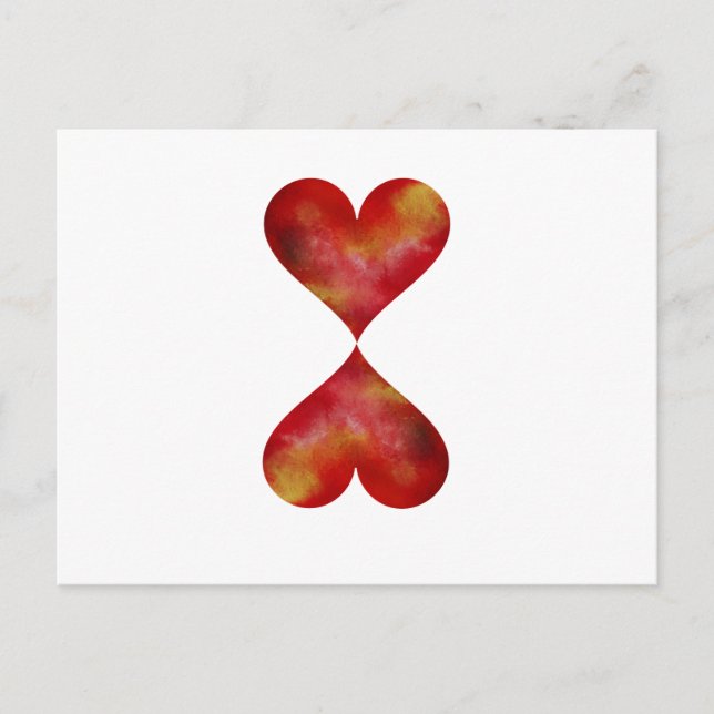 Carte postale Coeurs (Devant)