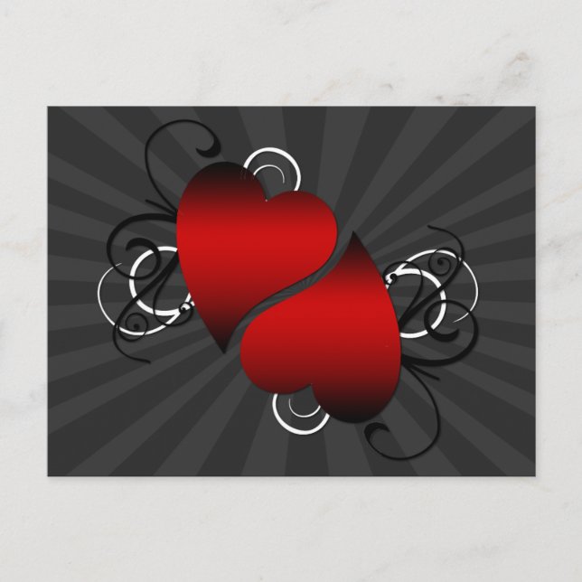 Carte Postale Cœurs (Devant)
