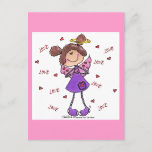 Carte Postale Coeurs anges