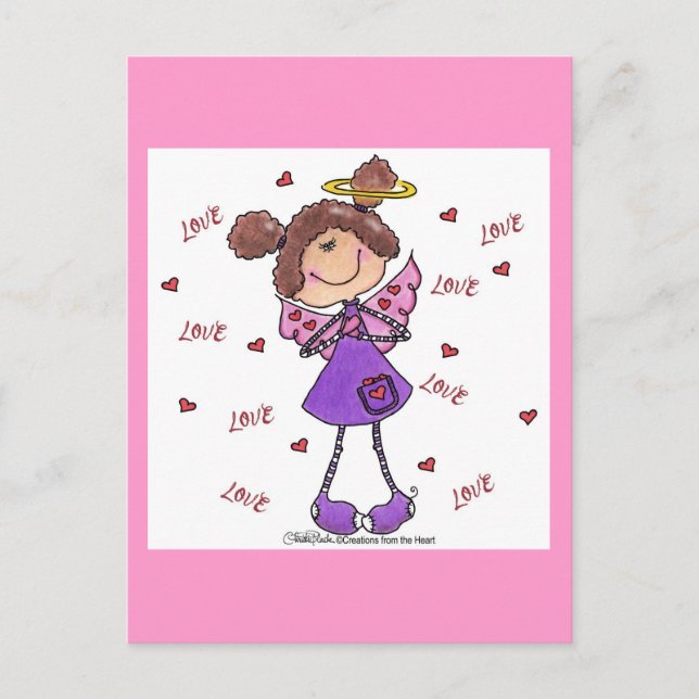 Carte Postale Coeurs anges (Devant)