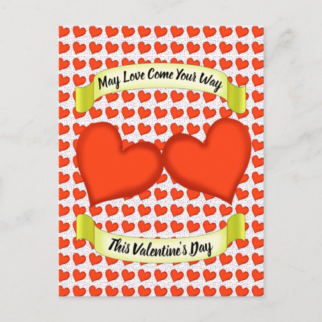Carte postale Coeurs d'amour (Devant)
