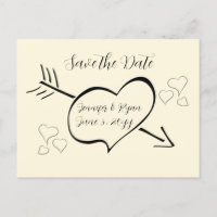 Coeurs de calligraphie à la crème subtile Enregist