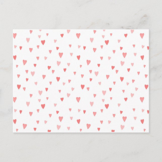 CARTE POSTALE COEURS DE PASSION ROSE (Devant)