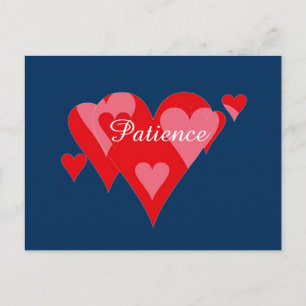 Carte Postale Coeurs de patience par Janz Police Box Blue