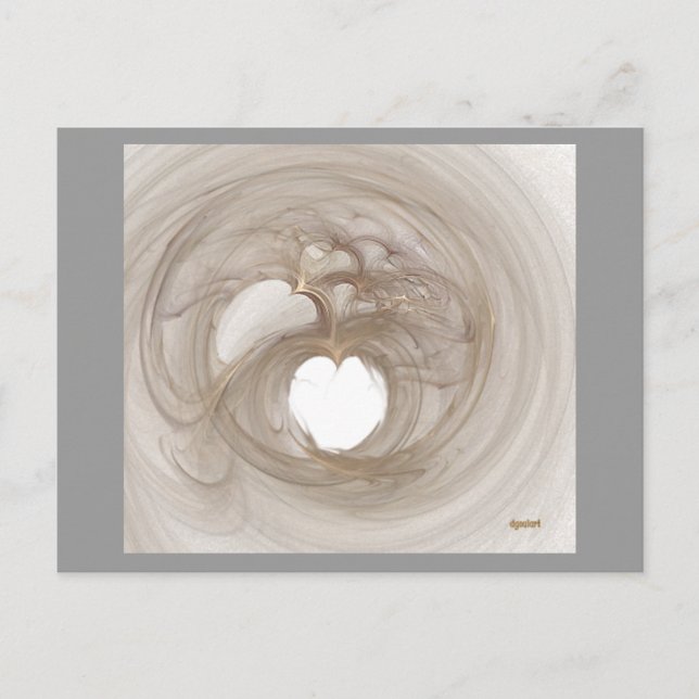 Carte Postale Coeurs d'or (Devant)