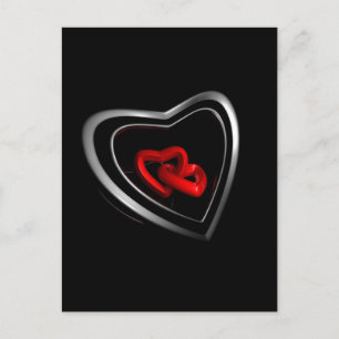 Carte Postale Coeurs liés