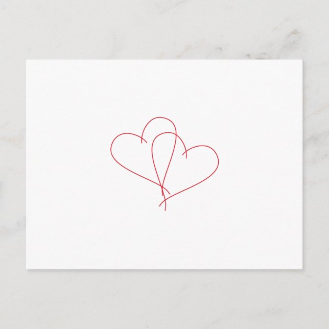 Carte Postale Coeurs ouverts (Devant)