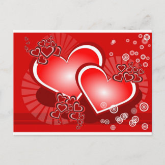 Carte Postale Coeurs pour l'amour