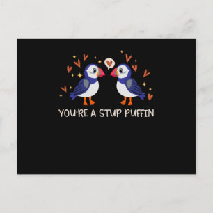 Carte Postale Coeurs Puffin Stud Puffins Puffins Love Seabirds
