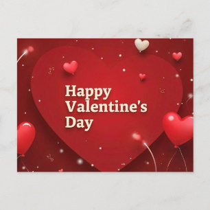 Carte Postale Cœurs radieux pour la Saint-Valentin 