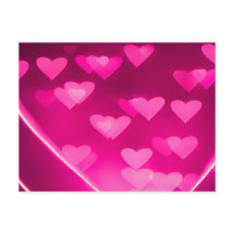 Carte postale Coeurs roses cassés