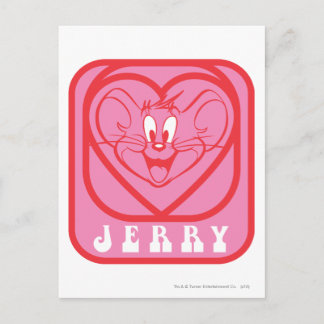 Carte Postale Coeurs roses Jerry
