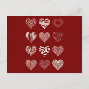 Carte Postale Coeurs Saint-Valentin Neuf Coeurs Saint-Valentin A